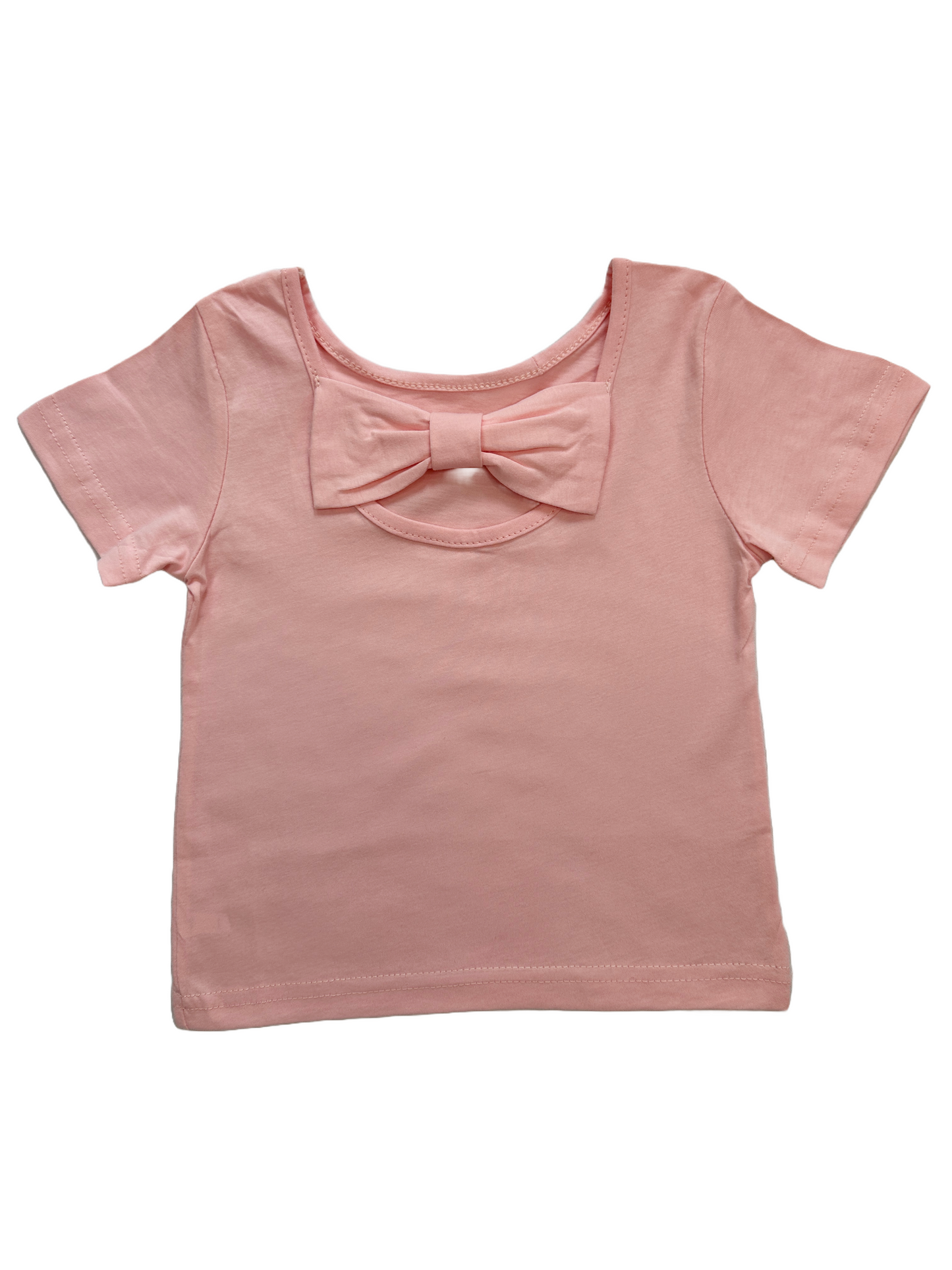 Backless Bow Decoration T-Shirt